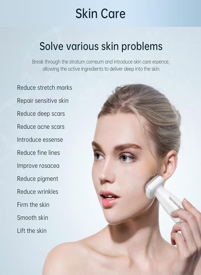 bio needle Derma Stamp 120 Titanium Microneedling Stamp Adjustable derma stamp - Image 4
